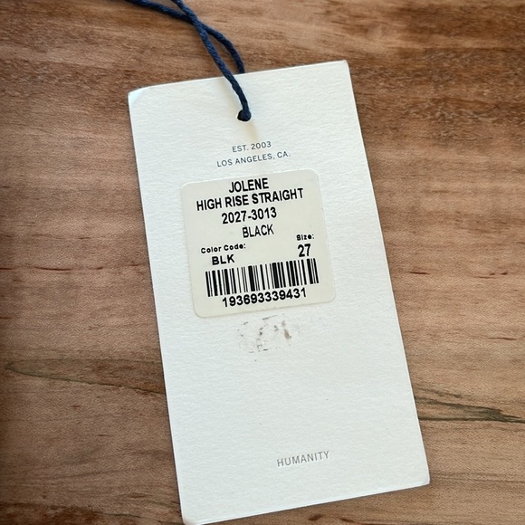 NWT Citizens of Humanity Jolene High Rise Straight Recycled Leather Pants 27 - Picture 7 of 11